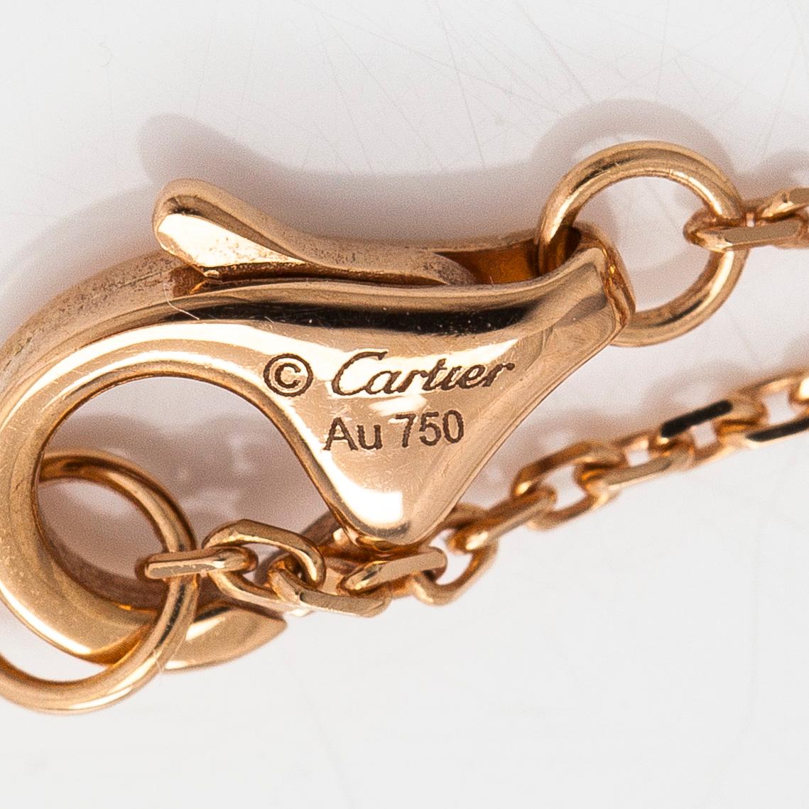 Cartier, kaulakoru, "d'Amour", 18K kultaa, briljanttihiottu timantti n. 0.04 ct.