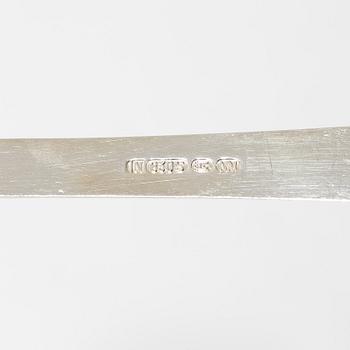 Theodor Olsen, cutlery set, 111 pieces, silver, model Anitra, in a case by master carver Emil Sandberg (1905-1998).