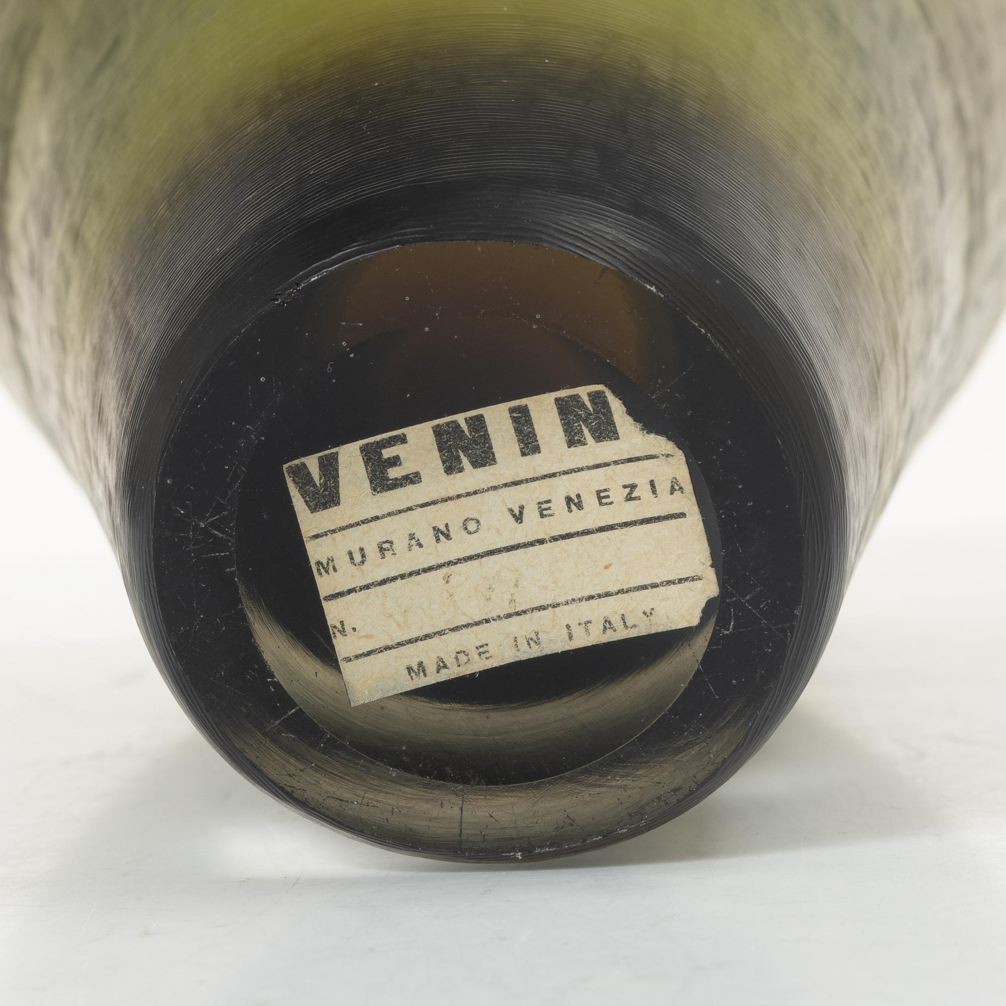 Paolo Venini, an "Inciso" glass vase, Murano, Italy 1950/60s.