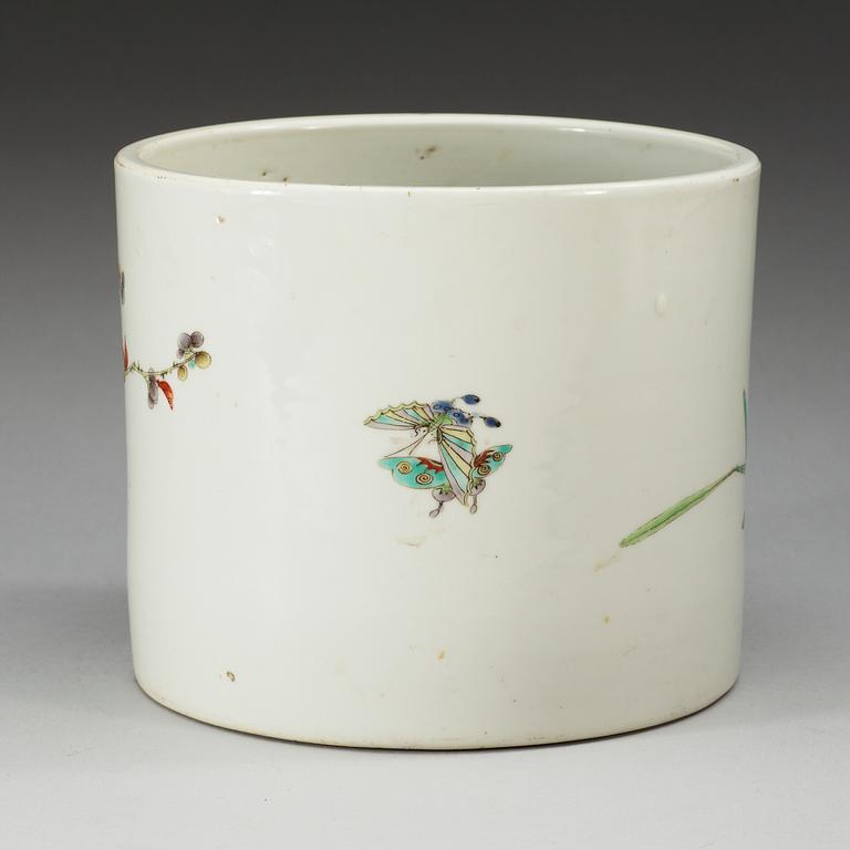 PENSELSTÄLL, porslin, Qing dynastin.