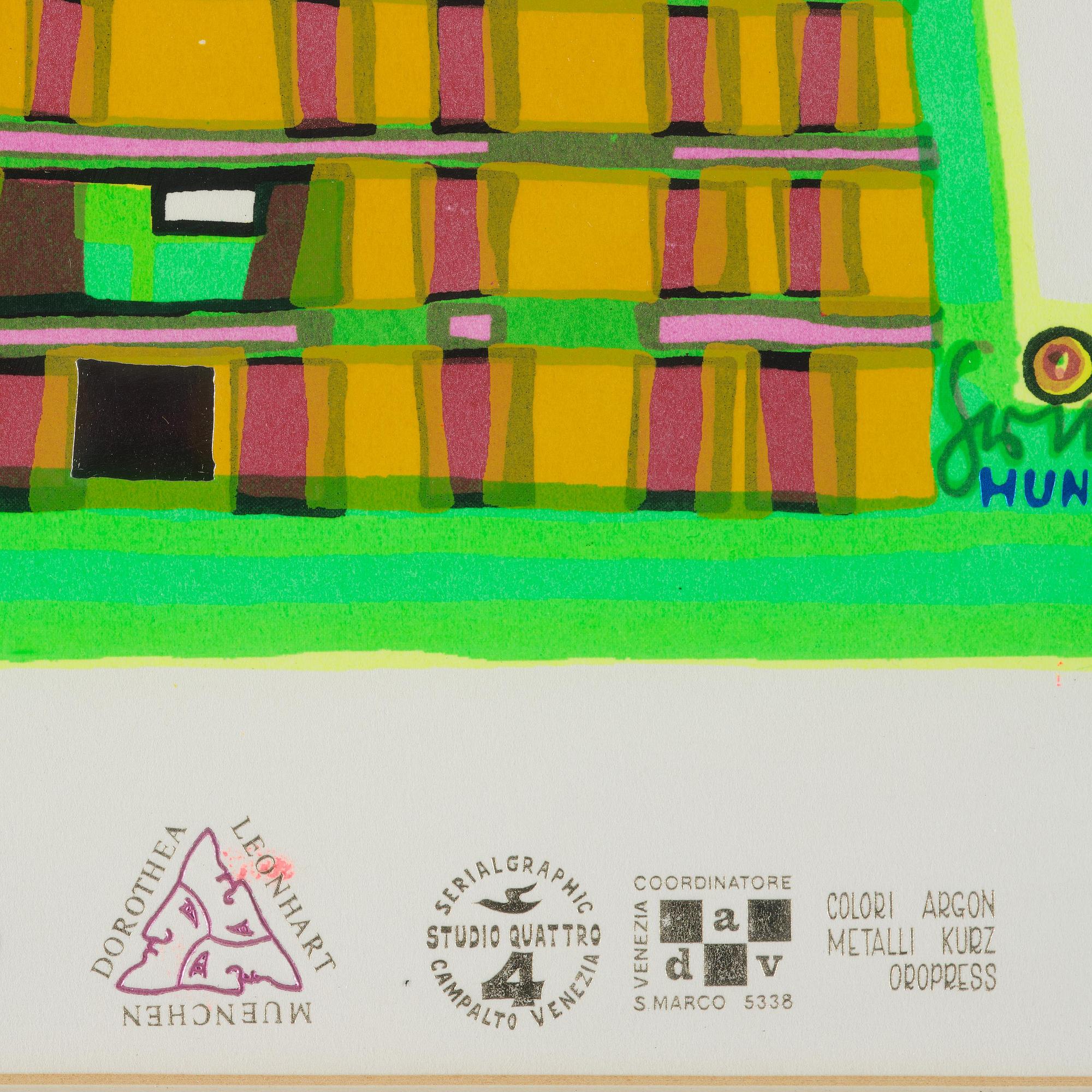 Friedensreich Hundertwasser, 'Good Morning City - Bleeding Town'.