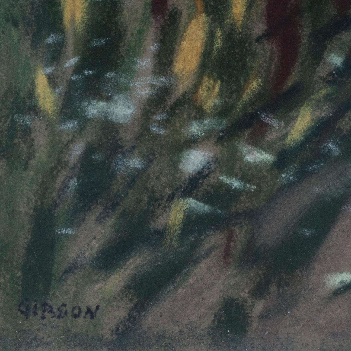 WILLIAM GIBSON, MÅLNINGAR, två st, olja resp pastell, signerade.