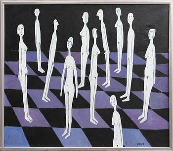 POUL STRÖYER, olja på duk, sign o dat 1988 a tergo.