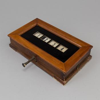 A 20th century servants bell box for four rooms.