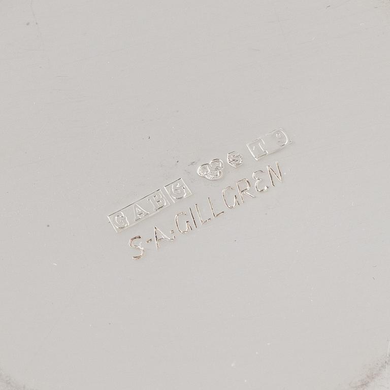 Five Swedish silver beakers, marks of Råström and Gillgren, 1968-1972.