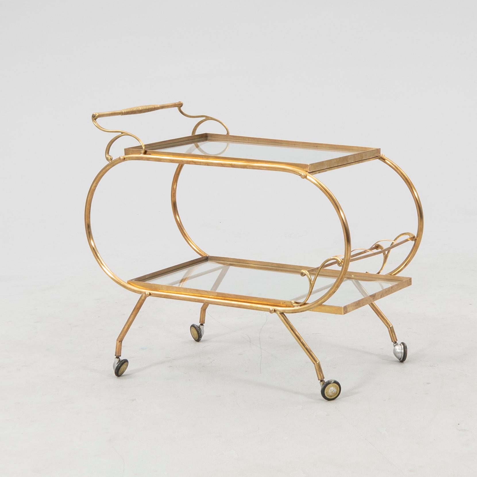 Serving trolley late 20th century.