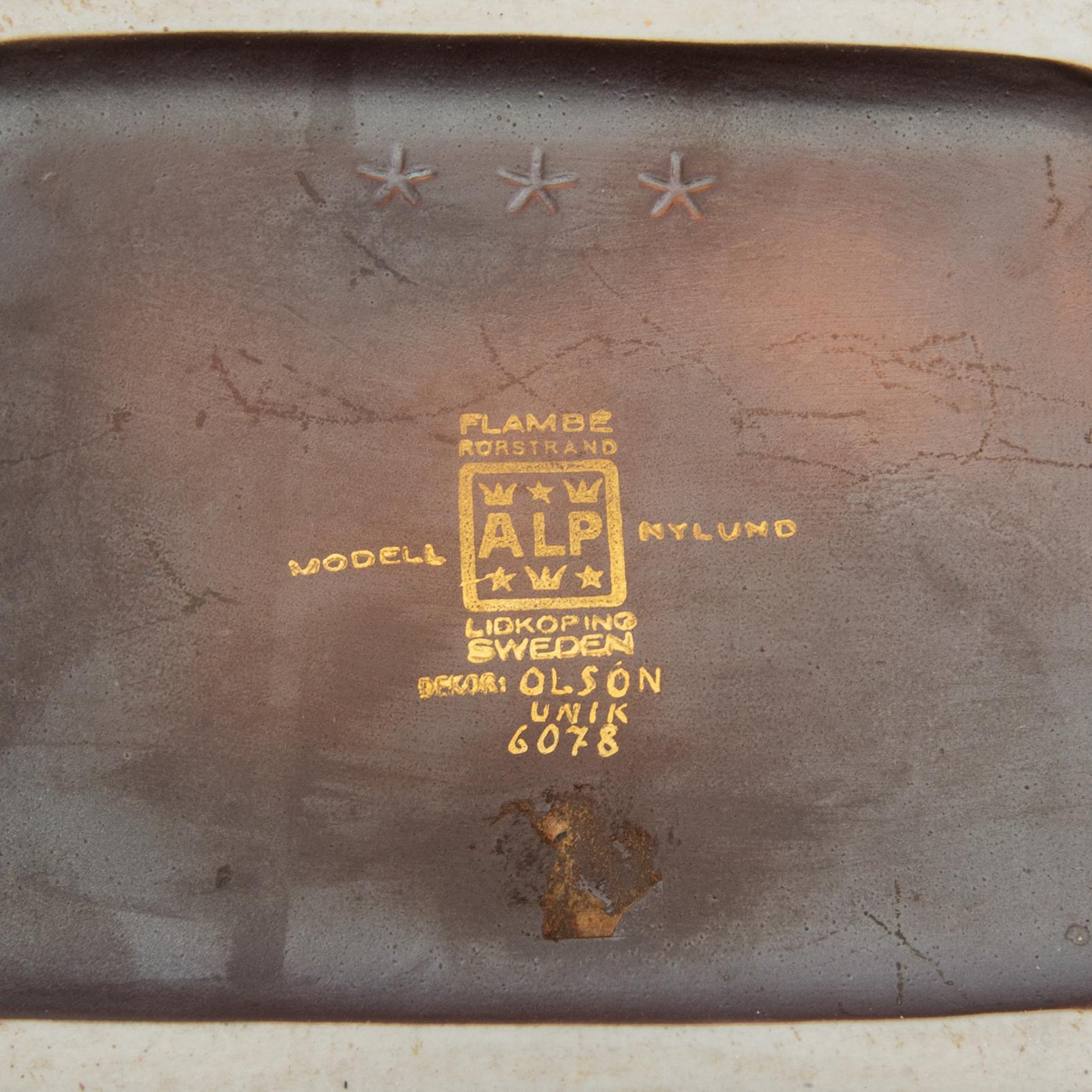 Gunnar Nylund, Lock urn "Flambé" Rörstrand - Lidköping.