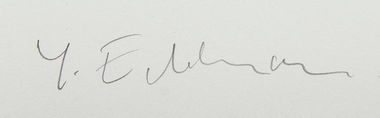 Yrjö Edelmann, färglitografi, signerad och numrerad 56/150.