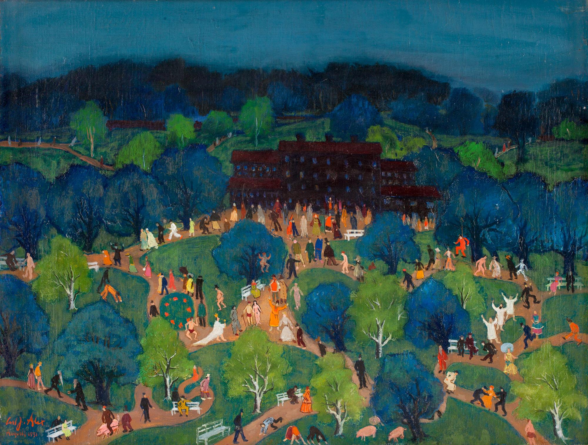 Carl Josef Alexandersson, "Dårhusparken" (In madhouse horticultural).