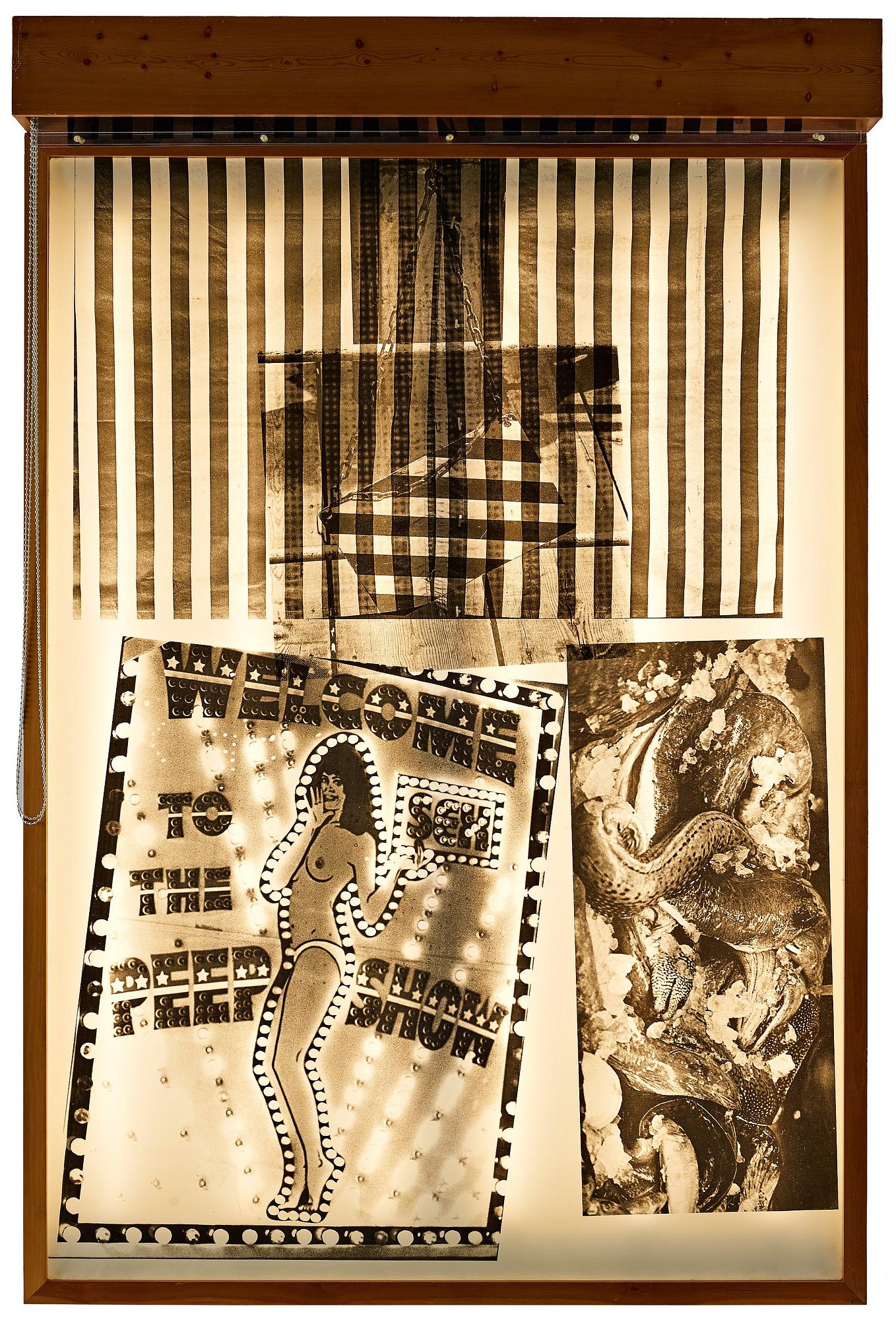 Robert Rauschenberg, "Sling-Shots lit #8, Black State".