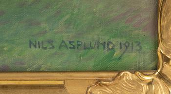 Nils Asplund, Kvinna med blommor.