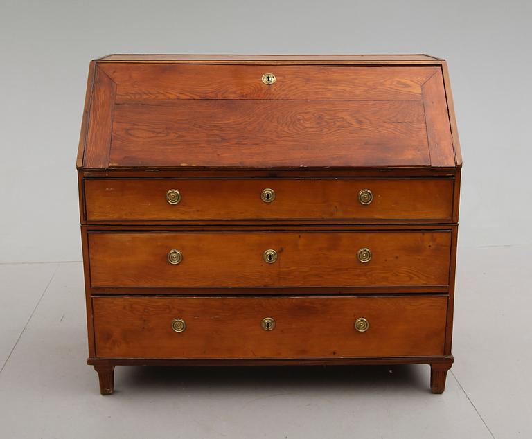 SKRIVSEKRETÄR, sengustaviansk, omkring år 1800.