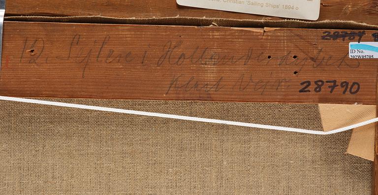 Christian Vigilius Blache, Two barques, brig etc. in Hollaenderdypet.