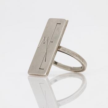 Wiwen Nilsson, ring, sterling silver, Lund.