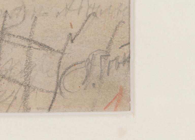 Ilja Jefimovitj Repin, drawing, signed.