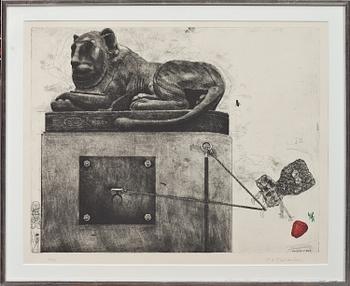 PÄR GUNNAR THELANDER, färgetsning, signerad och numrerad 42/50.