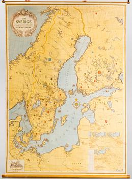 MAP OF SWEDEN.
