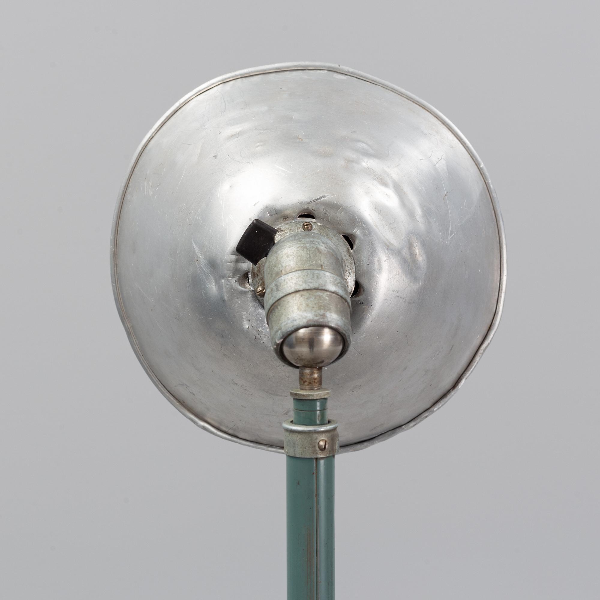 An industrial lamp, 'Triplex-Pendel' Sweden, mid 20th Century.
