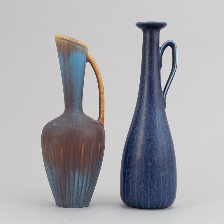 Gunnar Nylund, a set of five stoneware vases/jugs for Rörstrand.