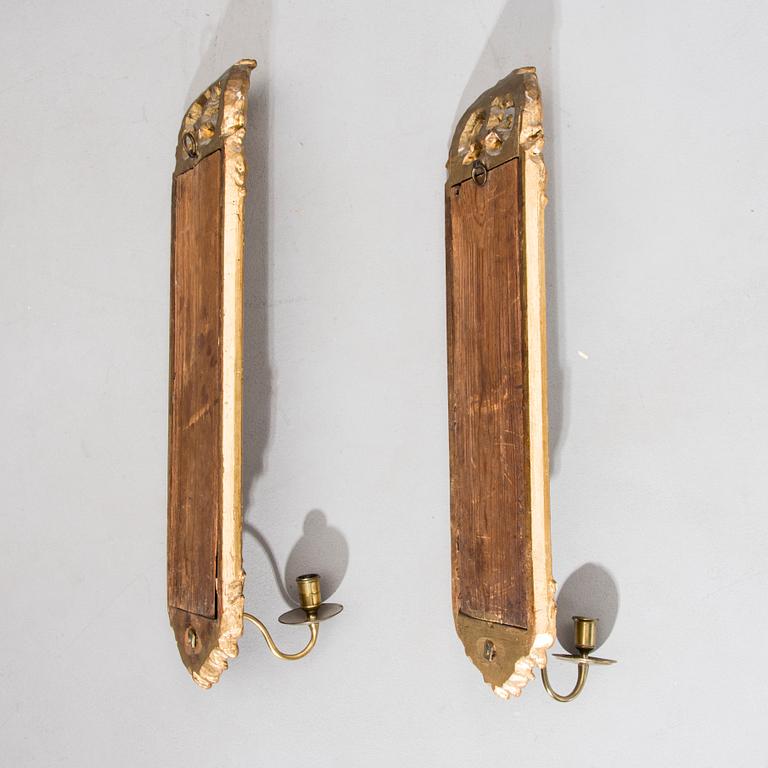 A PAIR OF WALL SCONES, rococo 18th century.