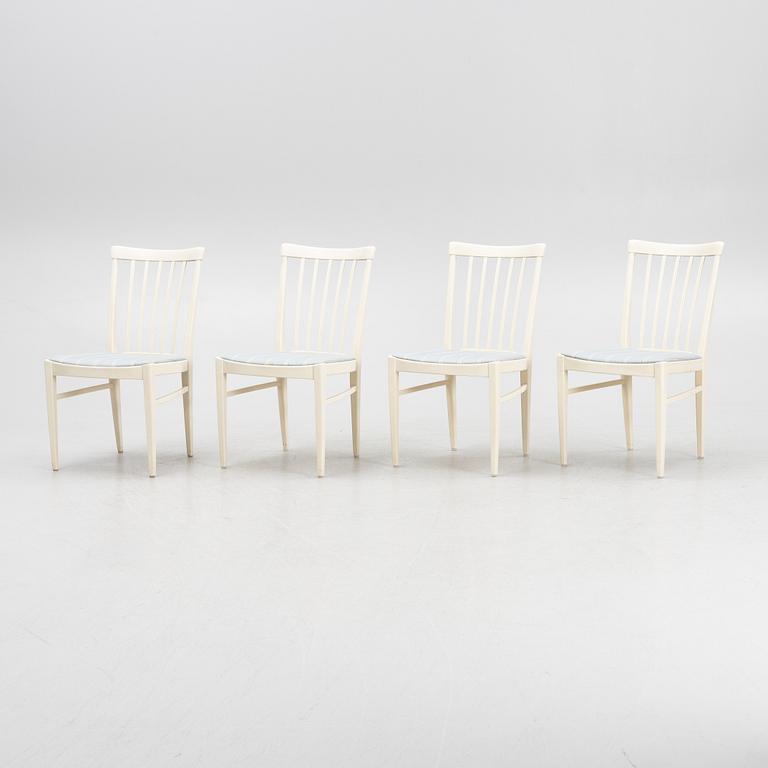 Carl Malmsten, a set of four 'Herrgården' chairs, Bodafors, 1964.