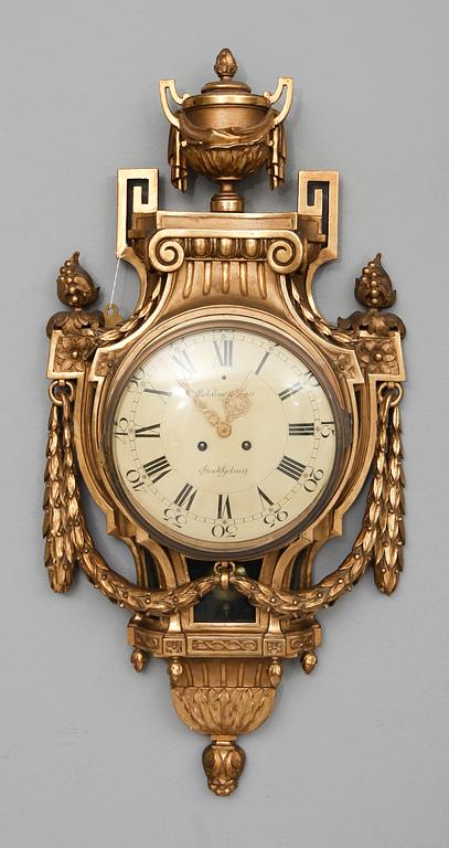 VÄGGPENDYL, gustaviansk stil, Rob  Engström, Stockholm, 1900-talets första hälft.