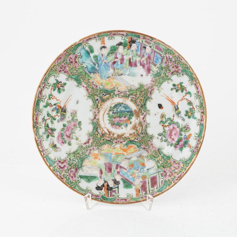 Parti porslin, 10 delar, kanton, Kina, 1800-tal.