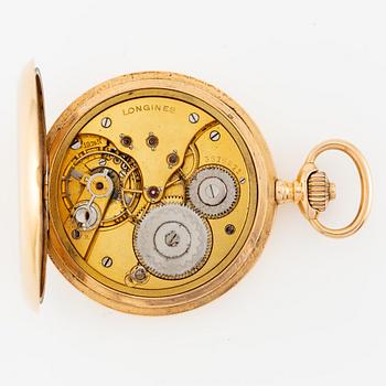 Longines, pocket watch, hunter, 52 mm.