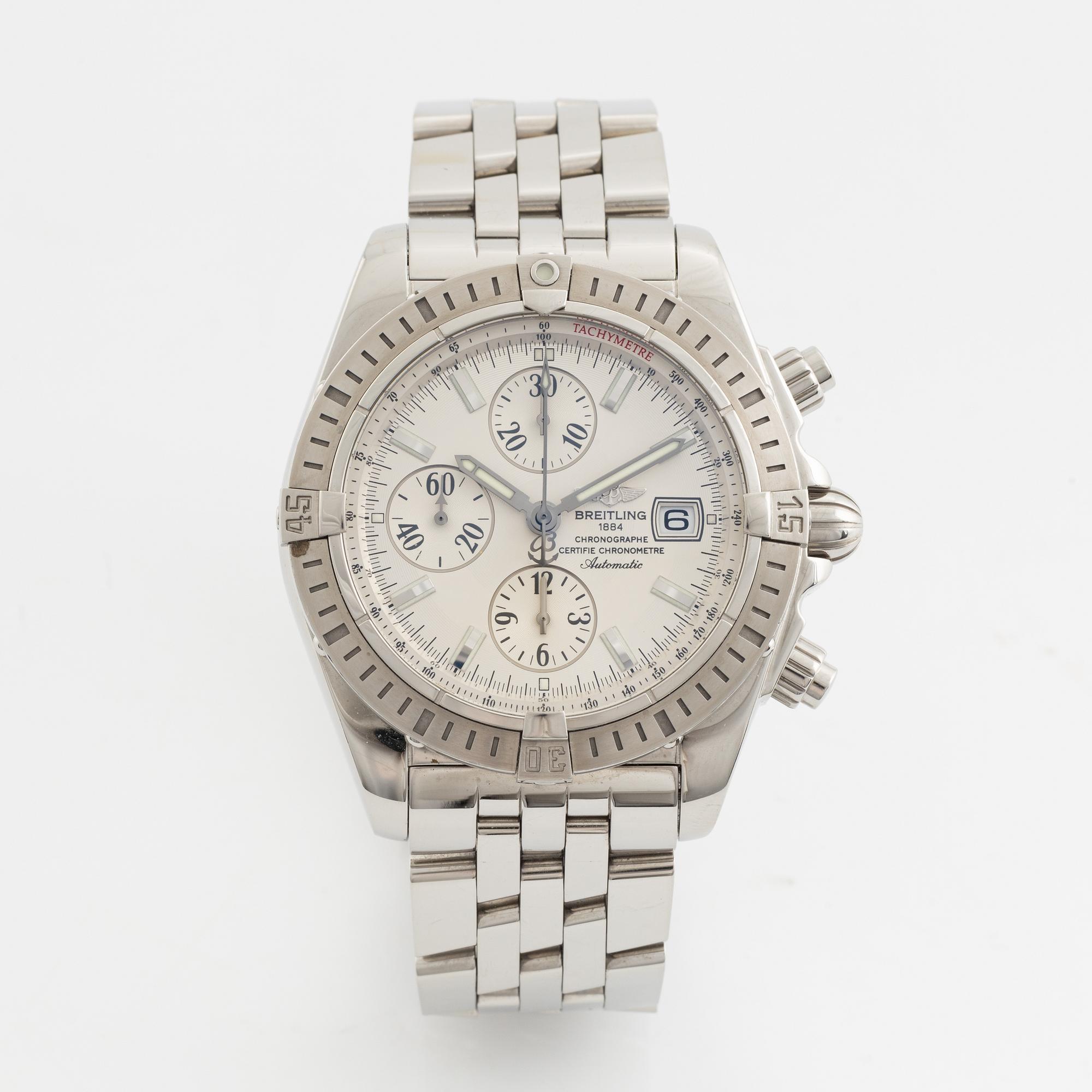 Breitling, Chronomat Evolution, chronograph, wristwatch, 43,7 mm.