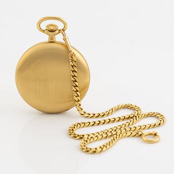 Pocket watch, 18K gold, 49,5 mm.