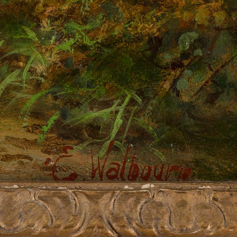 ERNEST WALBOURN, oil on canvas, signed.