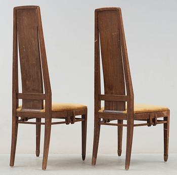 ALFRED GRENANDER, stolar, ett par, Tyskland ca 1909, jugend.