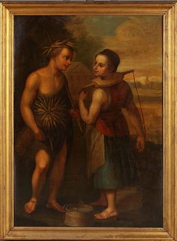 OKÄND KONSTNÄR, olja på duk, 1700-tal.