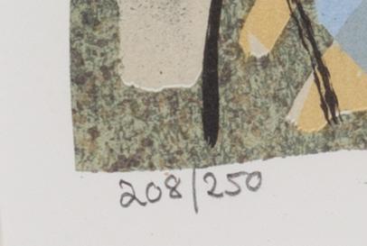 Madeleine Pyk, "Tusen dagar och en dröm", mapp med fyra färglitografier samt bok.