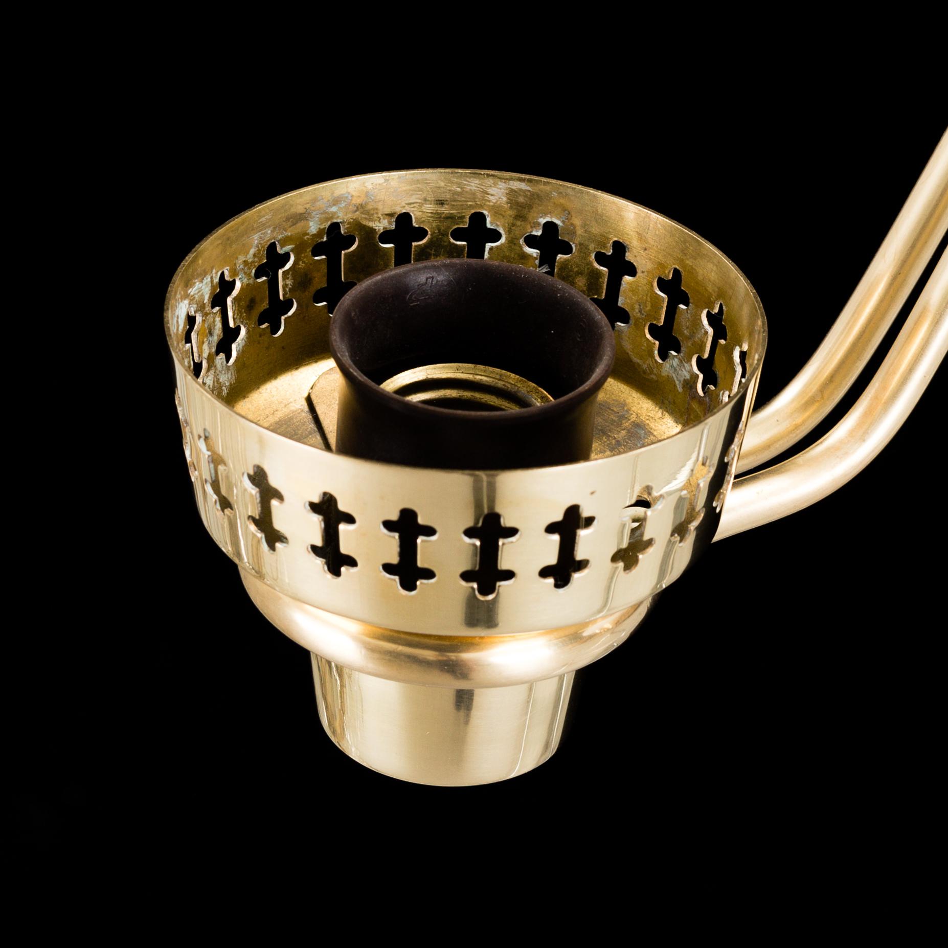 HANS BERGSTRÖM, a brass ceiling light from ASEA, 1940's/50's.