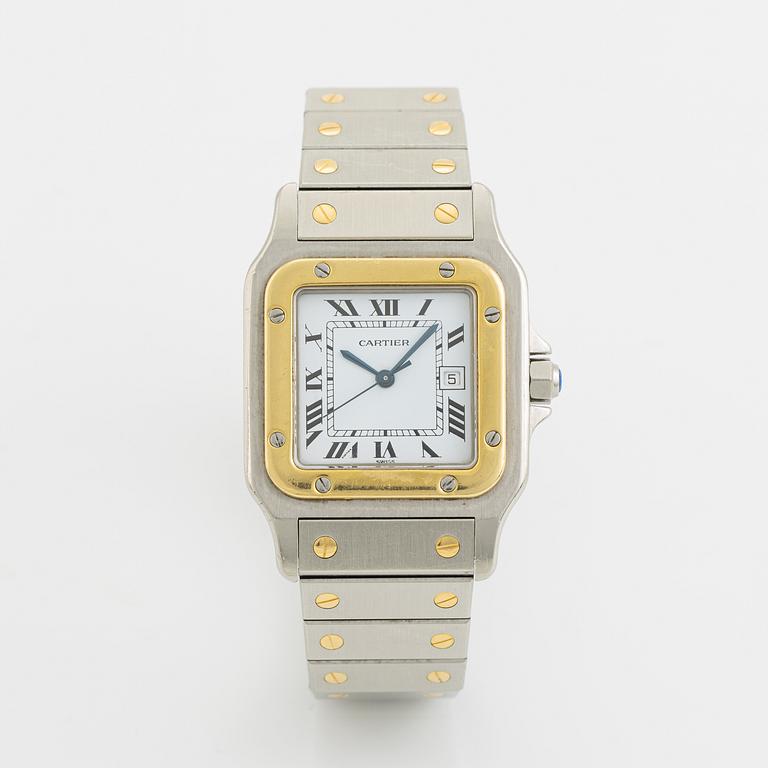 Cartier, Santos Carrée, wristwatch, 29 x 29 (41) mm.
