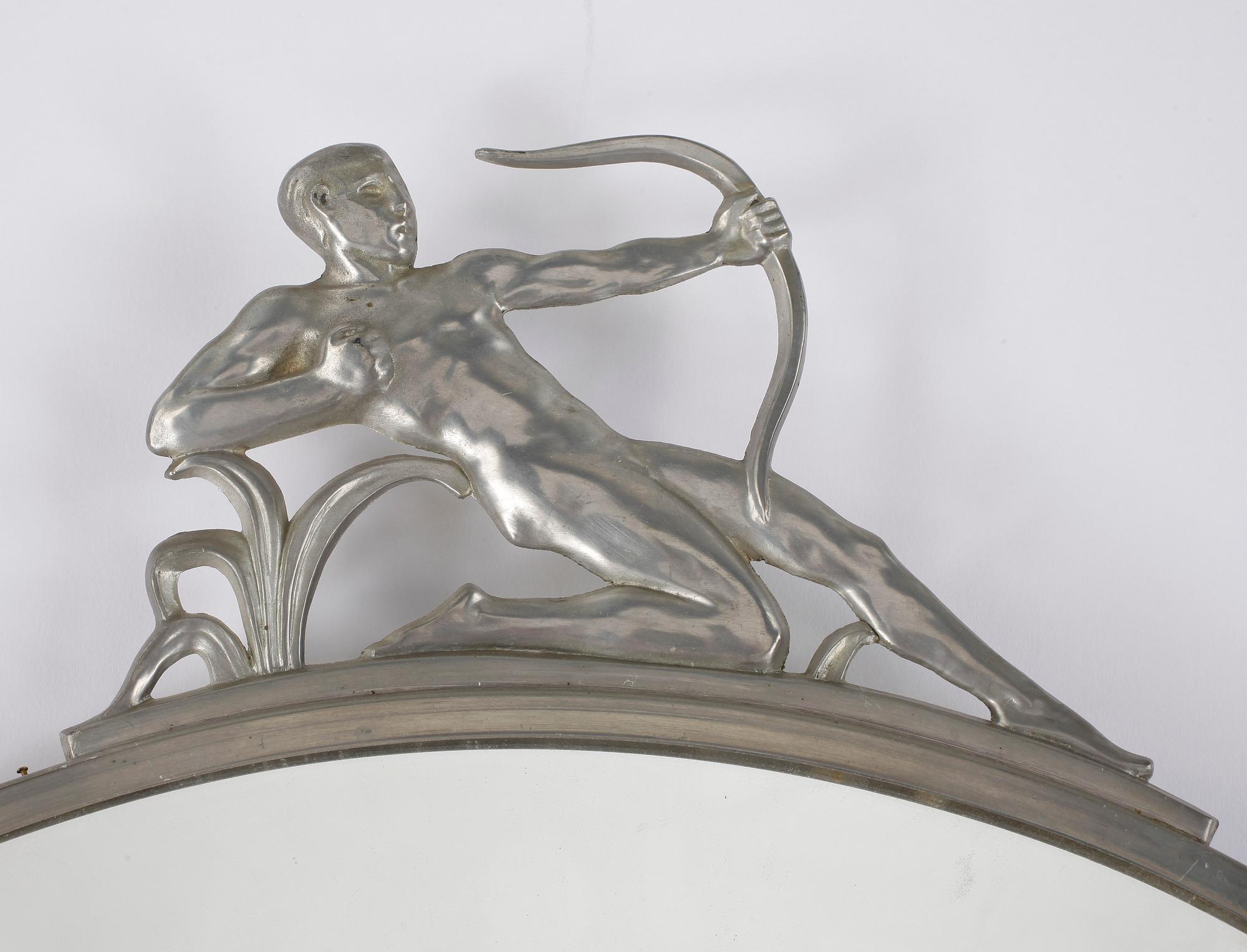 SPEGEL, tenn, art deco, C.G. Hallberg, 1920/30-tal.