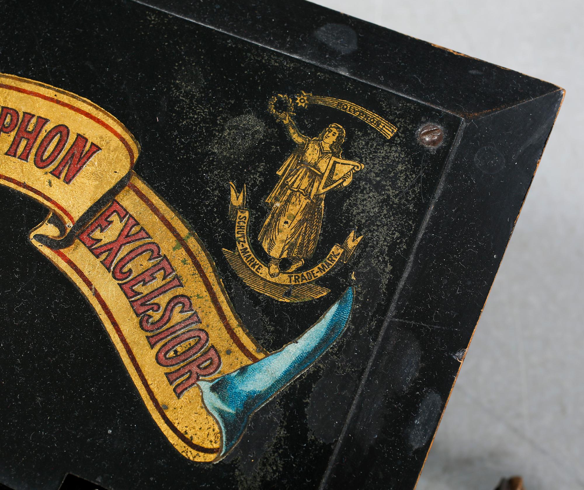 Polyphone music box with 31 records, Germany, around the year of 1900.