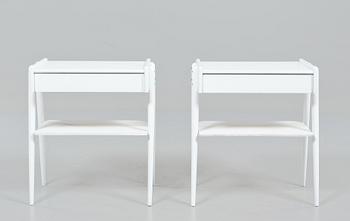 SÄNGBORD, ett par, 1900-talets andra hälft.