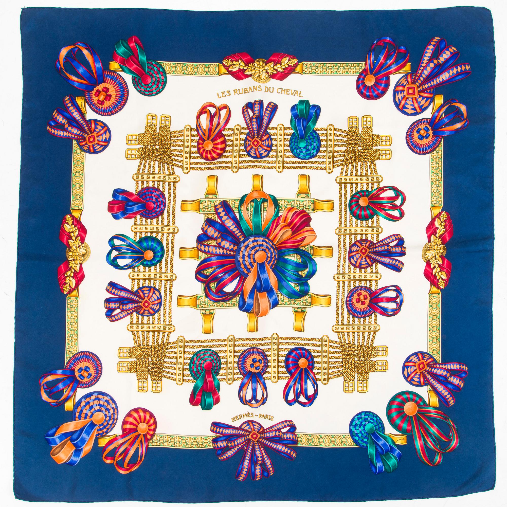Hermès, scarf, "Les Rubans du Cheval".