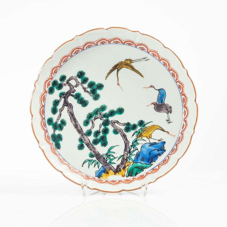 Fat, porslin, Kutani, Japan, Edo (1603-1867).