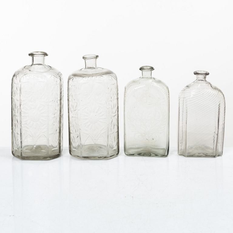 Bottles, a pair, Baroque, 18th century, +2.