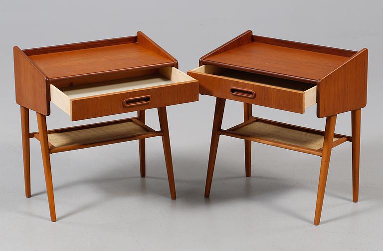 SÄNGBORD, ett par, 1950/60-tal.