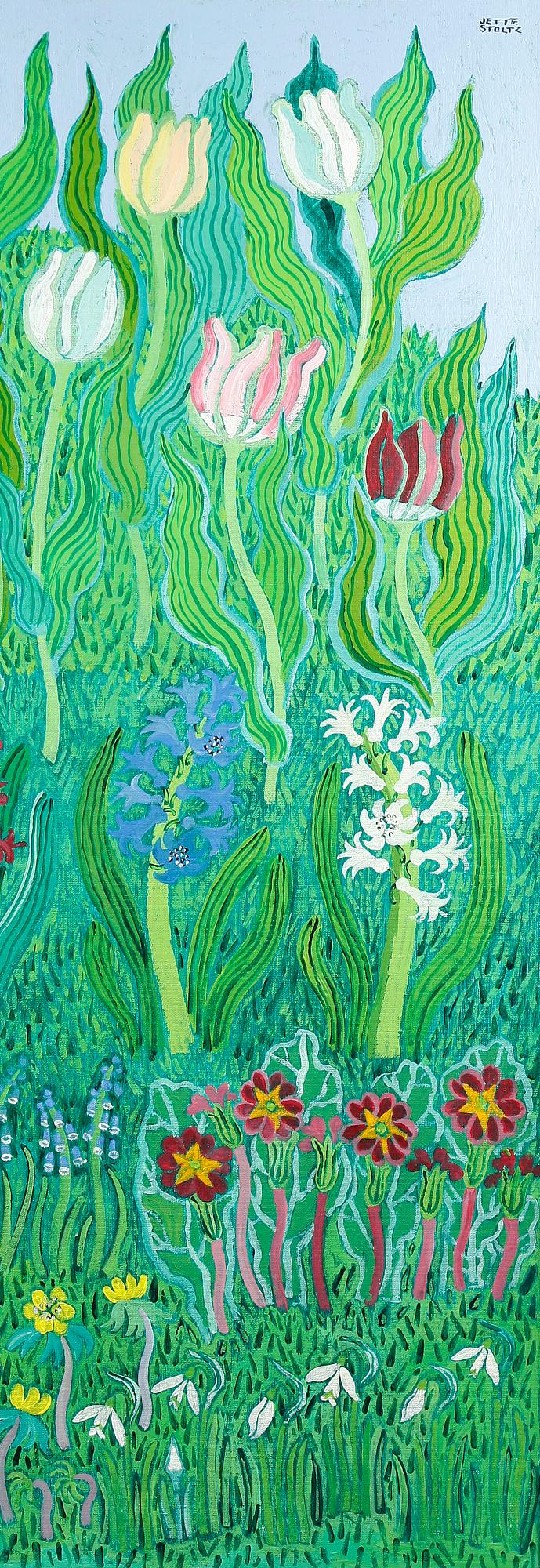 JETTE STOLTZ, olja på duk, sign.