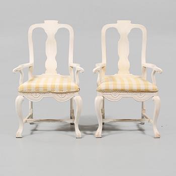 KARMSTOLAR, senbarockstil, 1900-talets andra hälft.