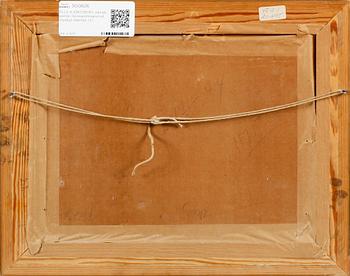 OLLE HJORTZBERG, olja på pannå, monogramsignerad, otydligt daterad.