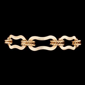 ARMBAND, 18K guld, italienska stämplar. Vikt 45,3 g.