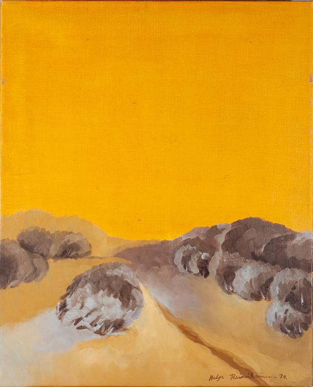 HELGA REINIKAINEN, olja på duk, signerad och daterad -74.