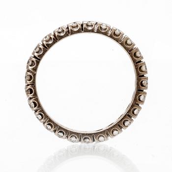 Helaliansring ca 1ct 18K vitguld, storlek 15,75/49,5.