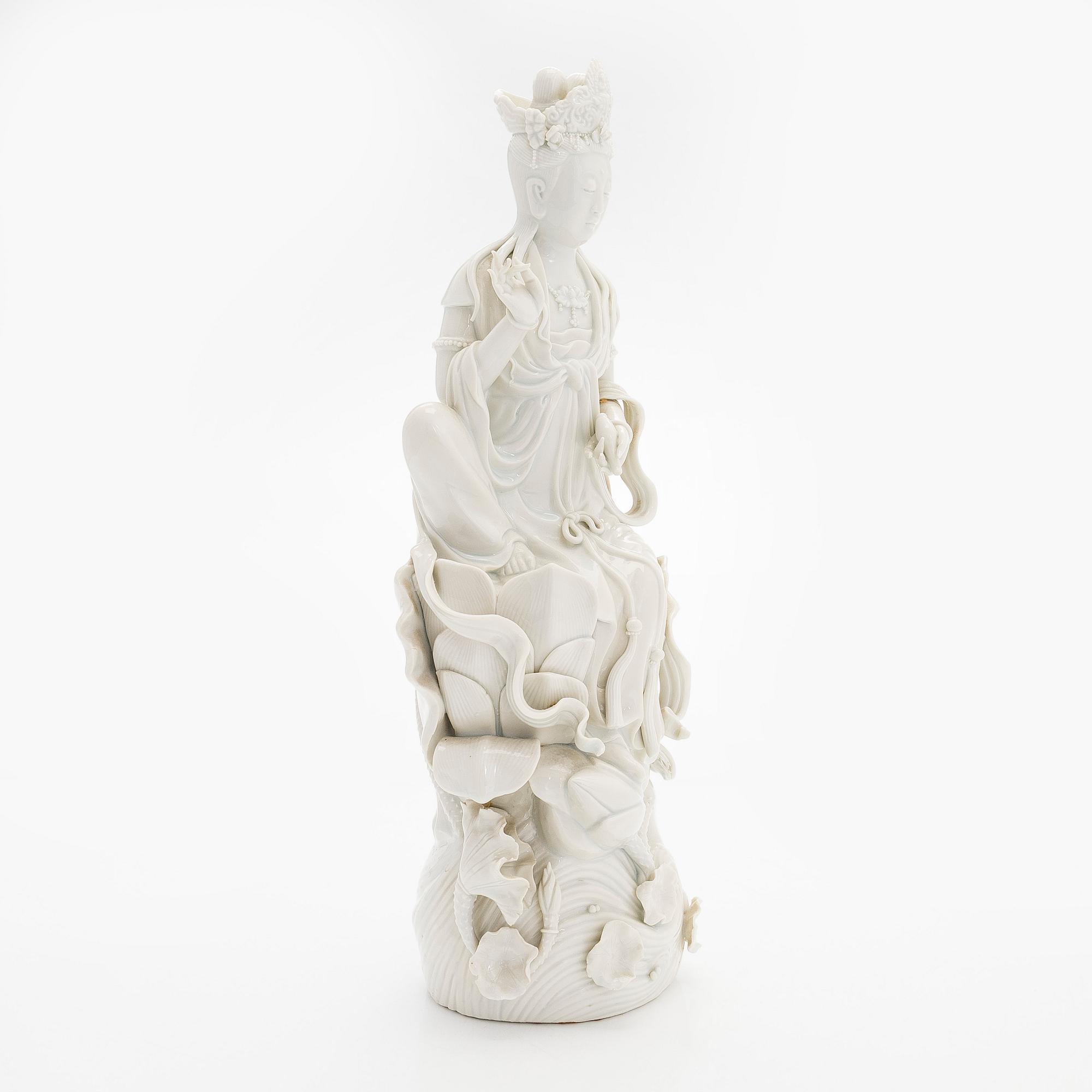 Figurin, blanc de Chine. Kina, 1900-tal.
